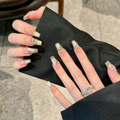 Gold Butterfly Champagne Press-On Nails